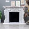 Mini Fireplace Model Toy for 1:12 Doll Houses Realistic Pretend Play Display Fireplaces European Style Hearth Model Accessories Photography Prop