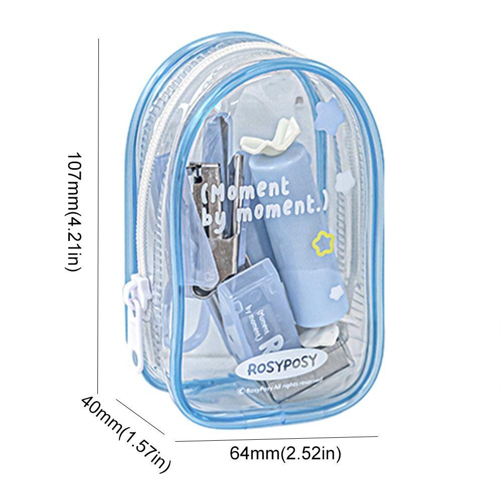 Portable Scrapbook Tools Set INS Punch Machine Kit Mini Punch Stapler Kit Binding Tool