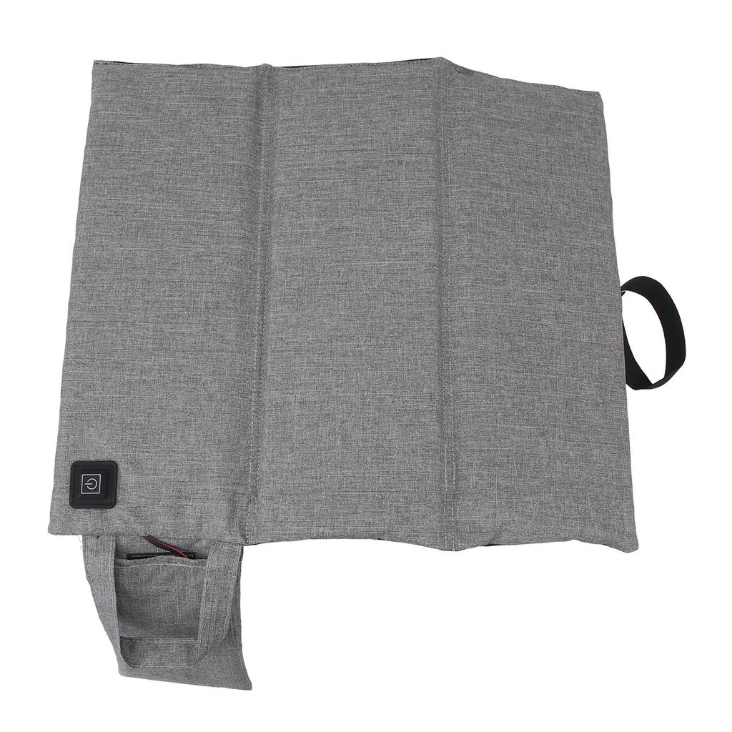 Foldable Heated Seat Cushion 3 Fold USB Heating Adjustable Temperature Heated Folding Chair Cushion