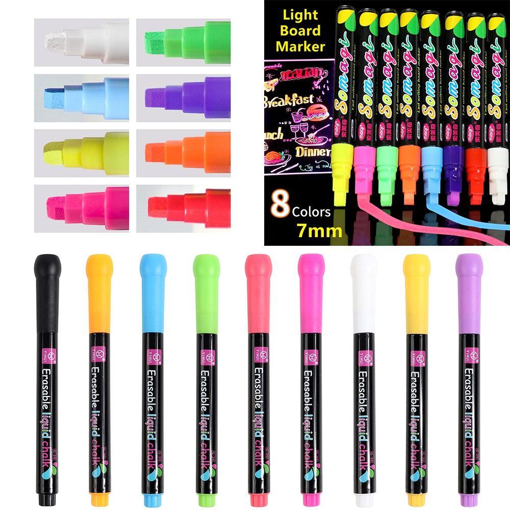 Led Board Writing Blackboard Graffiti Whiteboard Pen Liquid Chalk Pen Highlighters Art Marker Pen