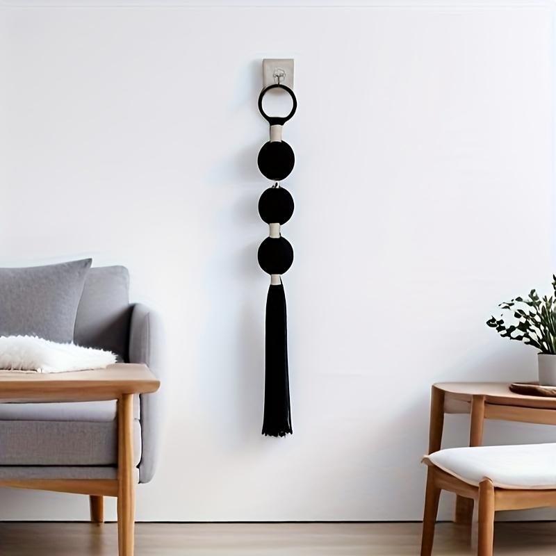 1Pc Hand-woven Artistic Spherical fringed wall hanging, simple art, easy to enhance the style of space, suitable for decorating homes, shops
