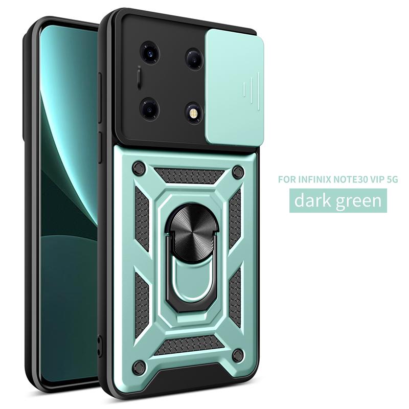 Для Infinix Note 30 VIP 5G X6710 чехол для слайд-камеры Бронированный чехол для телефона Infinix Note 30 VIP 5G 6,78 "автомобильная подставка с кольцом задняя крышка