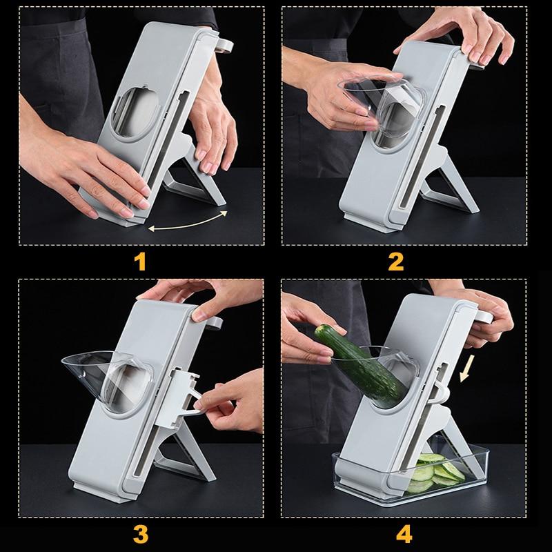 Multifunctional Vegetable Cutter Household Manual Meat Cutter Radish Potato Grater Lemon Slicer