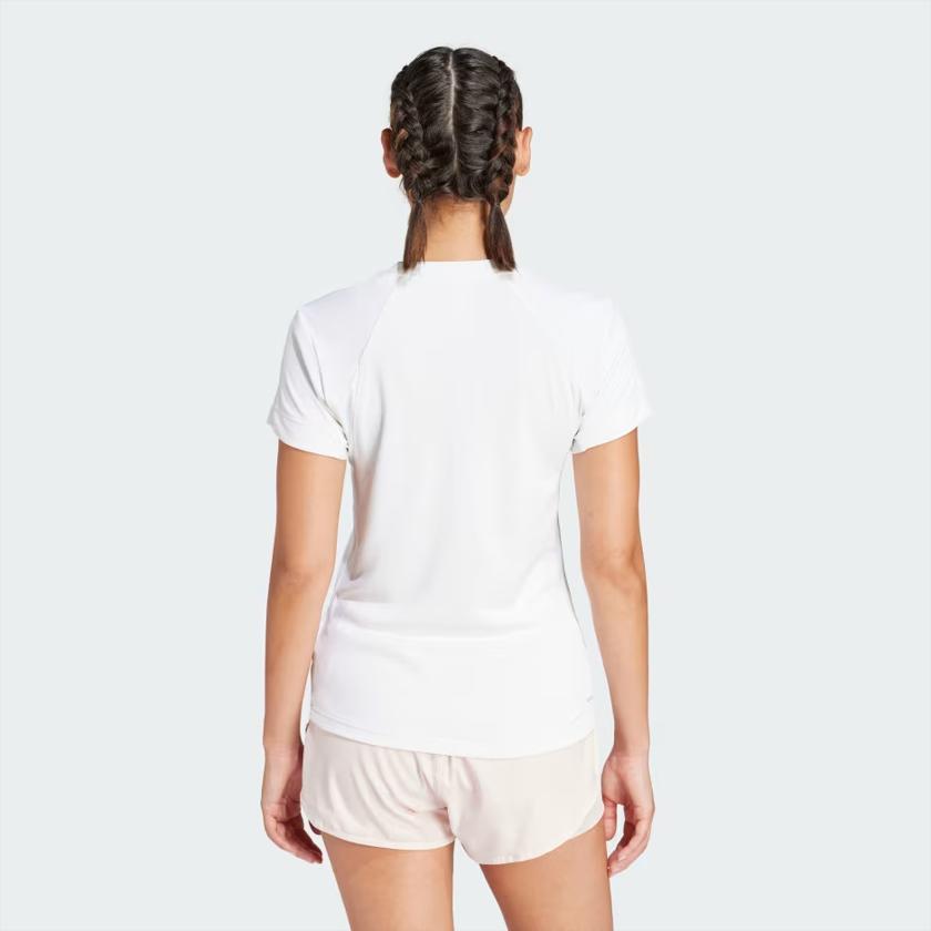 adidas Теннисная футболка Freelift с логотипом для женщин, топы, белая IK2261