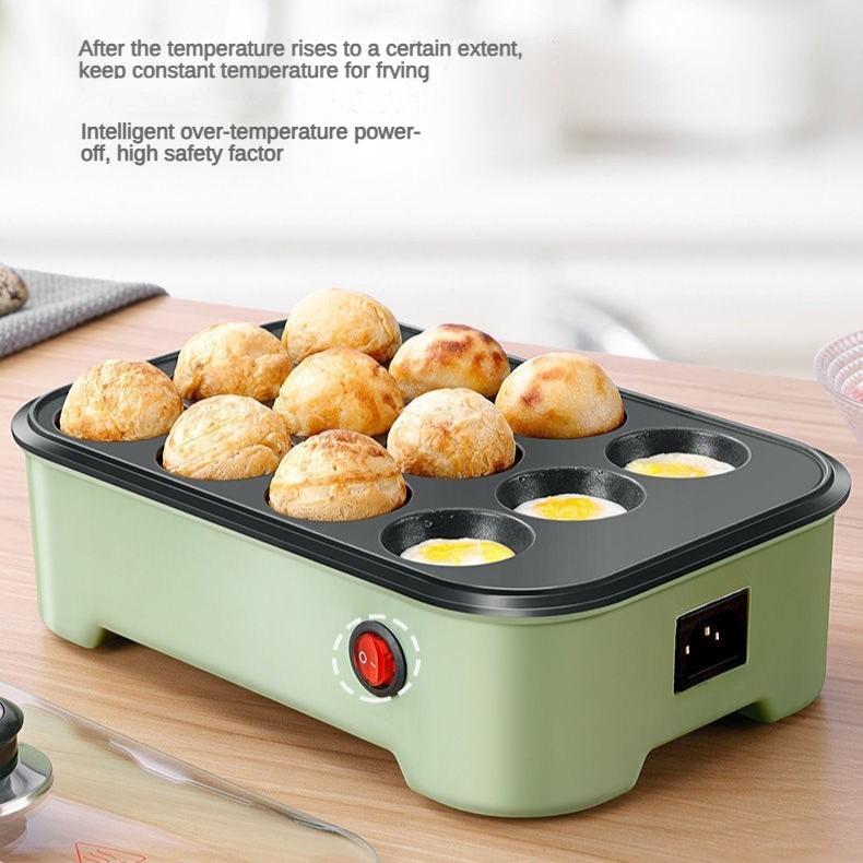220V 12 Holes Chibi Maruko Baking Machine Household Electric Takoyaki Maker Octopus Balls Grill Pan Professional Cooking Tools