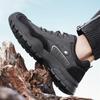 Fashion New Trend Genuine Leather Mens Casual Trainers Non Slip Outdoor Casual Footwear Man Classic New Handmade Leisure Hiking Sneakers