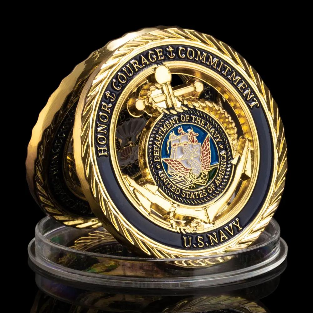 Памятная монета ВМС США Монеты ВМС Сувениры и подарки Министерства военно-морских сил