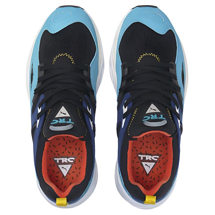 Puma Trc Blaze The Triangle Тканевые кроссовки с цветными блоками, повседневные низкие кроссовки унисекс, островной синий 383104-06