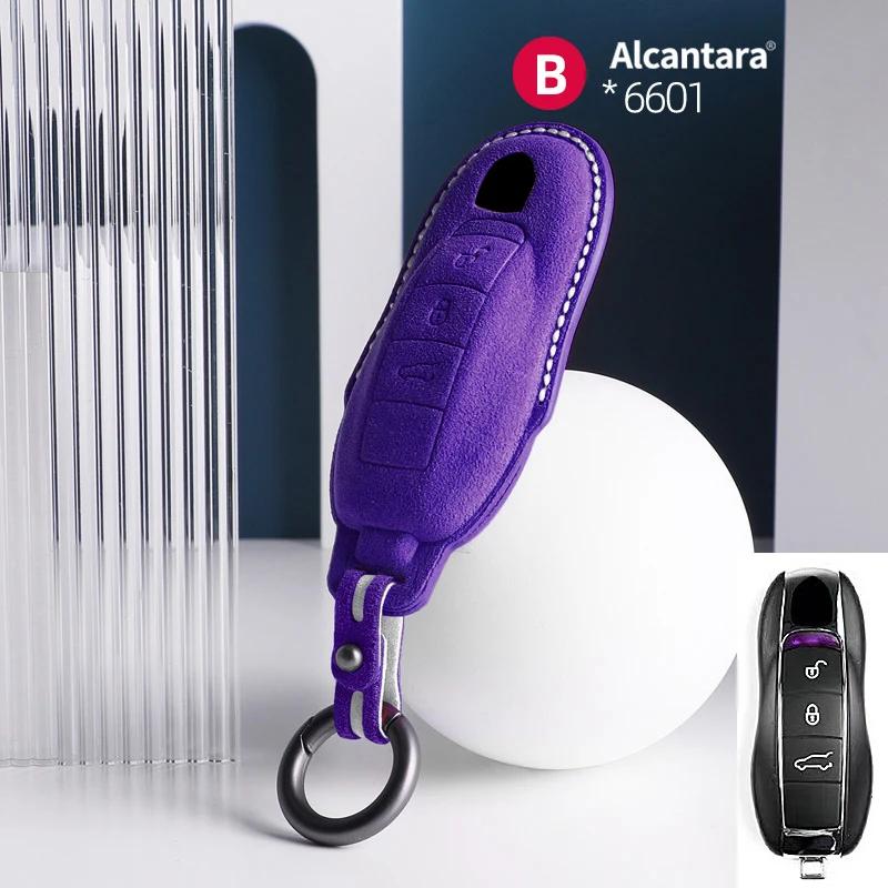 AABKR1 Car Key Bag Case Cover For Porsche Panamera Spyder Carrera Macan Cayman Cayenne 911 970 981 991 Car Key Cover Accessories
