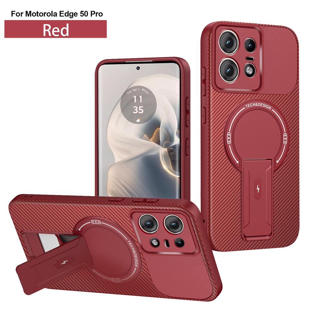 Luxury Magnetic Wireless Charge For Magsafe Case for Motorola Moto Edge 50 Pro Shockproof Armor Bumper Cover For Edge50 Pro