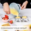 10 Pcs Plastic Mixing Bowls Set with Measuring Spoon Colorful Serving Bowls for Kitchen Ideal for Baking Prepping Nesting Bowls