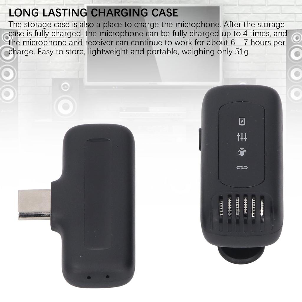 Беспроводная петличная микрофонная система USB C шумоподавление беспроводной микро конденсаторный микрофон 65 футов