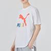 Puma Футболка Classics Logo Interest Мужские топы Белый 536344-02