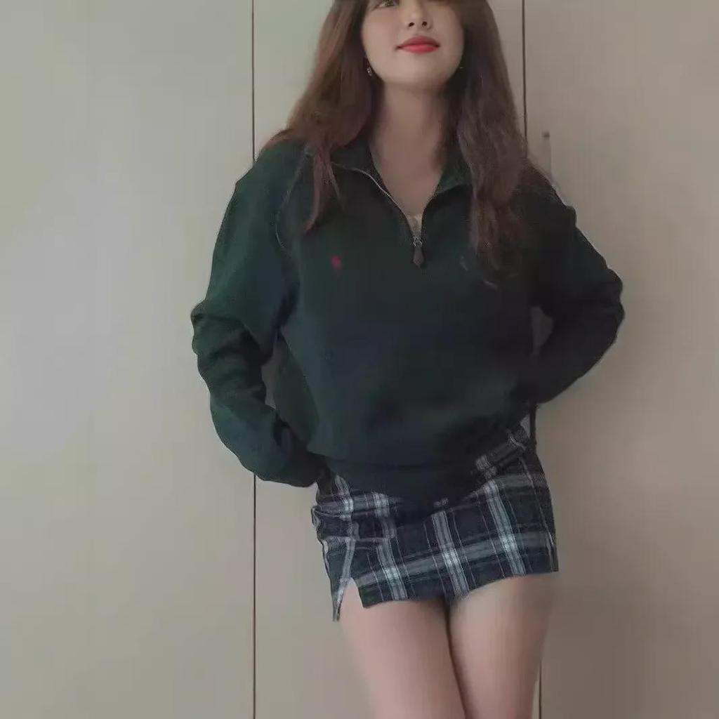 Унисекс RL Pony Logo Толстовка с застежкой-молнией на половину длины