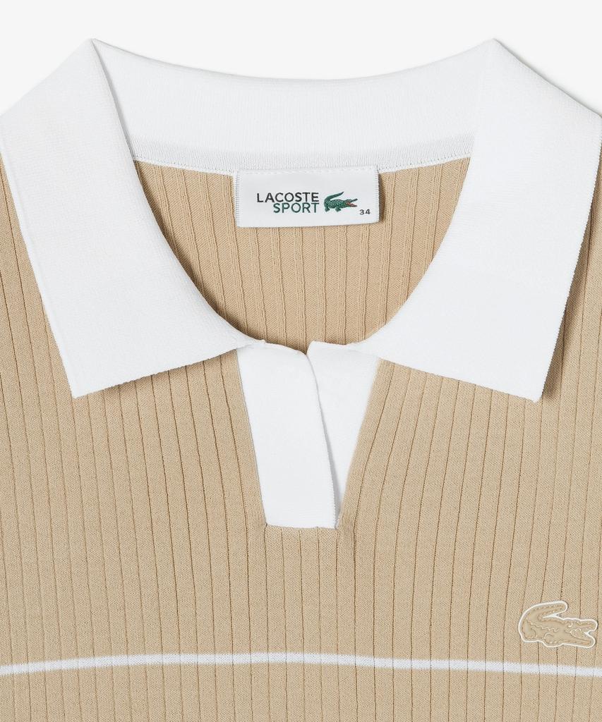 LACOSTE Women'S Textured Striped Polo Sweater Af230E-56G 02S