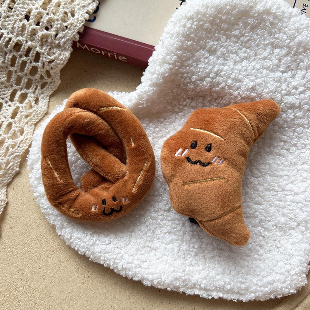 Simulation Food Funny Tomato Duckbill Clip Pretzel Cartoon Side Clip Croissant Hair Clip  Women