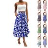 Women's Skirt Bohemian Skirt Floral Print Casual Temperament Pocket Skirt
