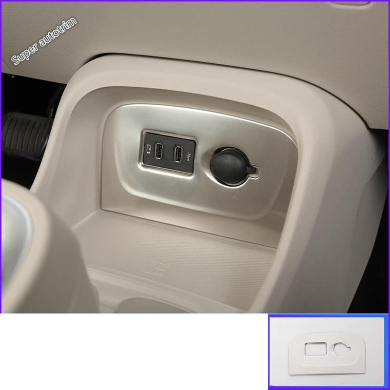 Dashboard Air AC Vent / Glove Box / Window Lift / USB Panel Cover Trim For GWM Ora Good Cat - 2024 Stainless Accessories
