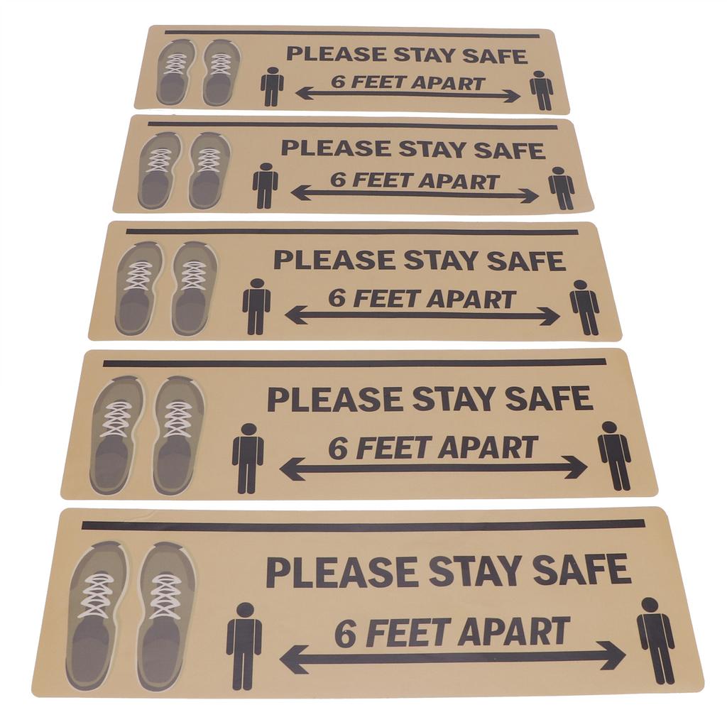 2 комплекта наклейка на пол знак безопасной дистанции маркер предупреждающая наклейка для магазина больницы школы B004