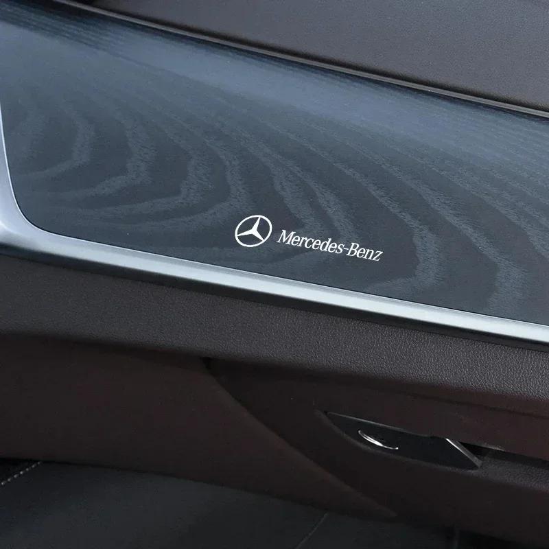JCG1 1/2/5/10pcs Car Styling Emblems Stickers Interior Decoration Decal for Mercedes Benz W212 W204 W211W168 W213 W205 W210 W108 W124