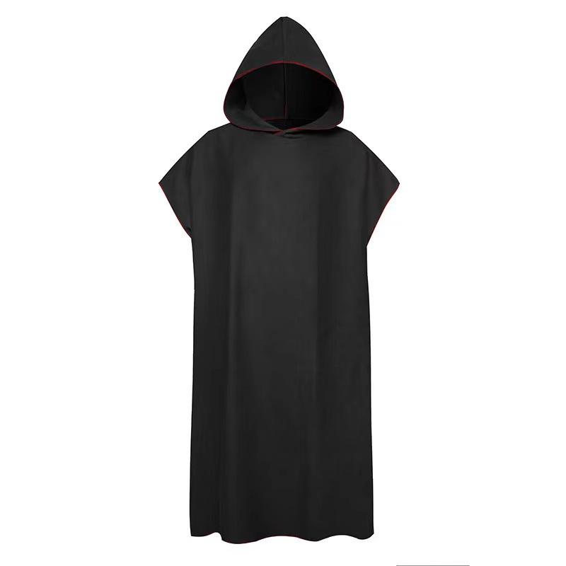 Changing bathrobe, swimming, quick drying cloak, surfing, diving, hooded bath towel, beach cape, windproof and warm