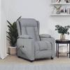VidaXL Electric Recliner Light Grey Fabric 3098777