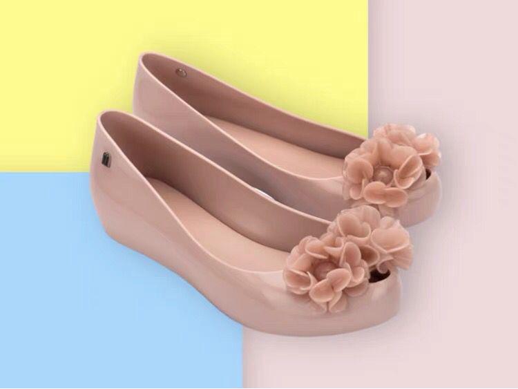 Женские гелевые туфли Melissa Camellia 2025 - Мягкая подошва, дизайн с открытым носком