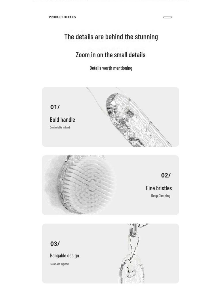 Двусторонняя щетка для ванны с длинной ручкой - мягкая щетина для мытья спины для дома