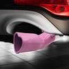 Модифицированная выхлопная труба для автомобиля Универсальный задний глушитель для автомобилей Седан Розовый