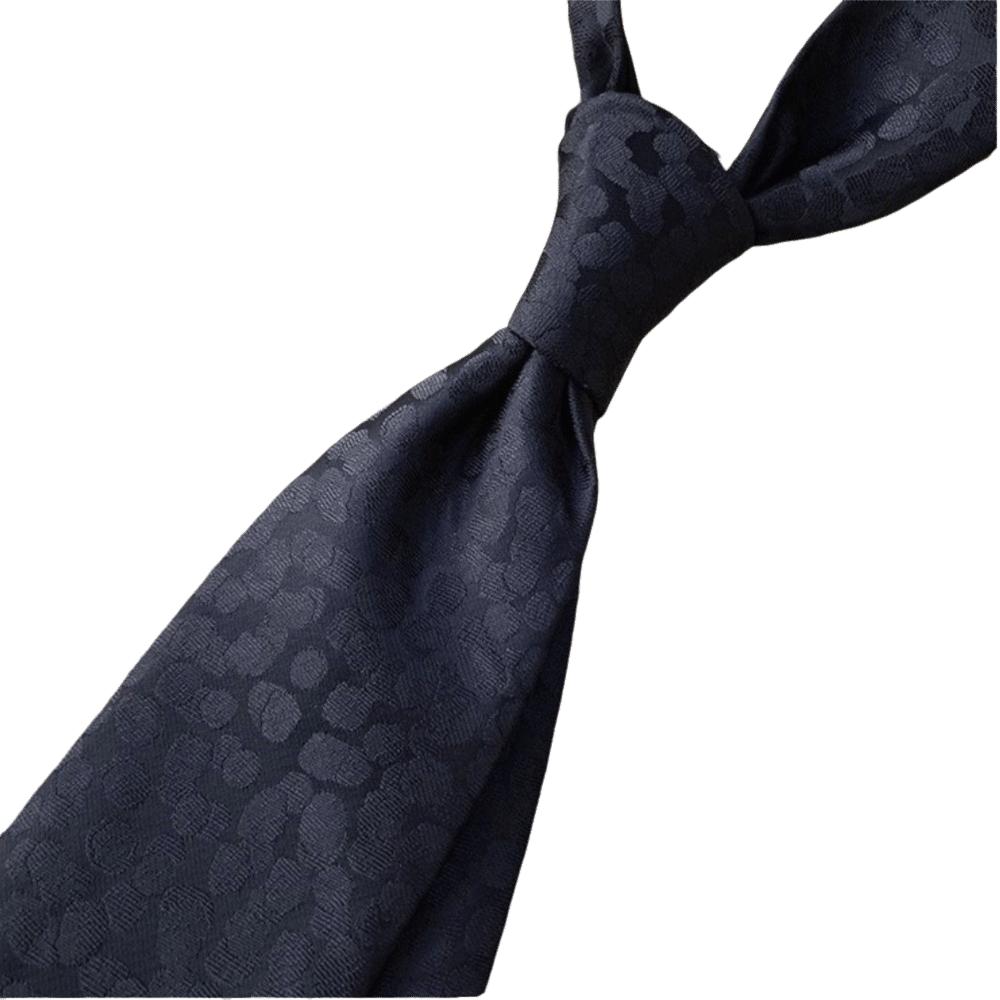 Stripes Men Necktie Floral Retro Cravat Simple Black Necktie Business