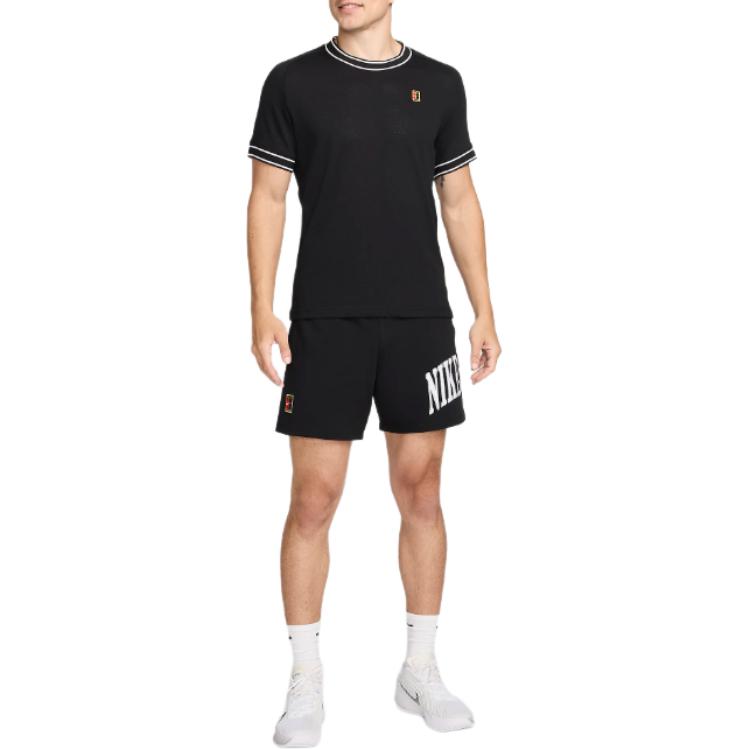 Nike Мужская футболка для тенниса с коротким рукавом Court Heritage FN0318-010