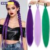 26Inch Synthetic Long Straight Ponytail With Elastic Hair Colorful Braiding Ponytail Hair Extensions Hair Accessories for Women