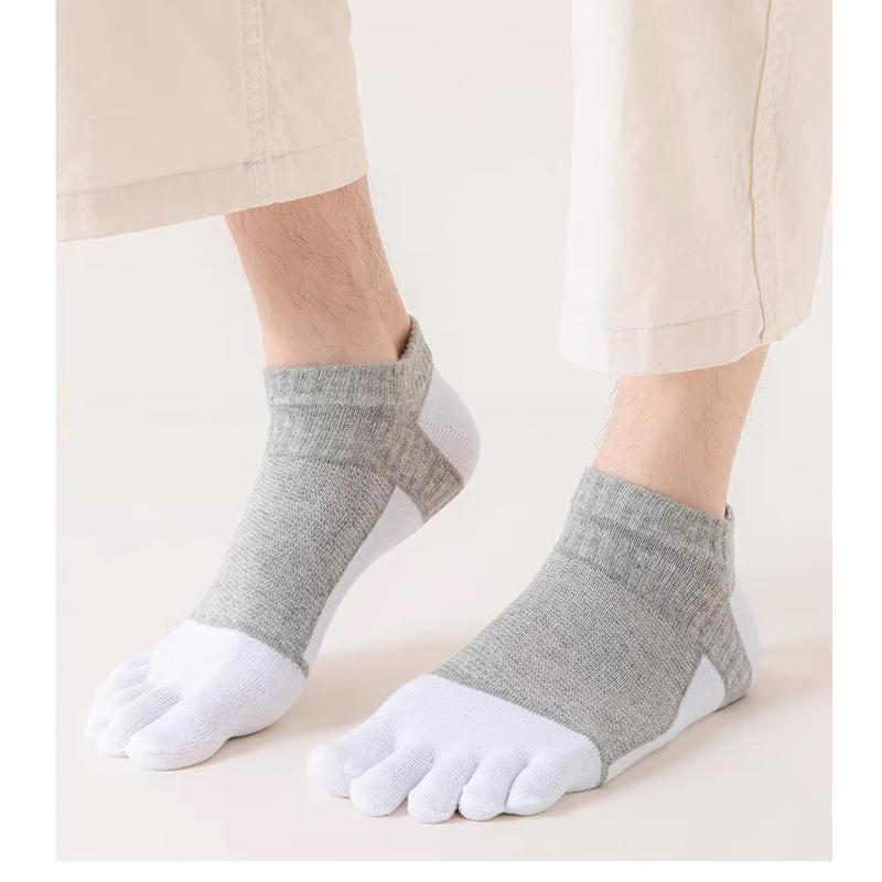 Five Finger Socks Men's Sports Breathable Comfortable Ankle Socks Shaping Anti Friction No Show Socks With Toes Gifts Socks New