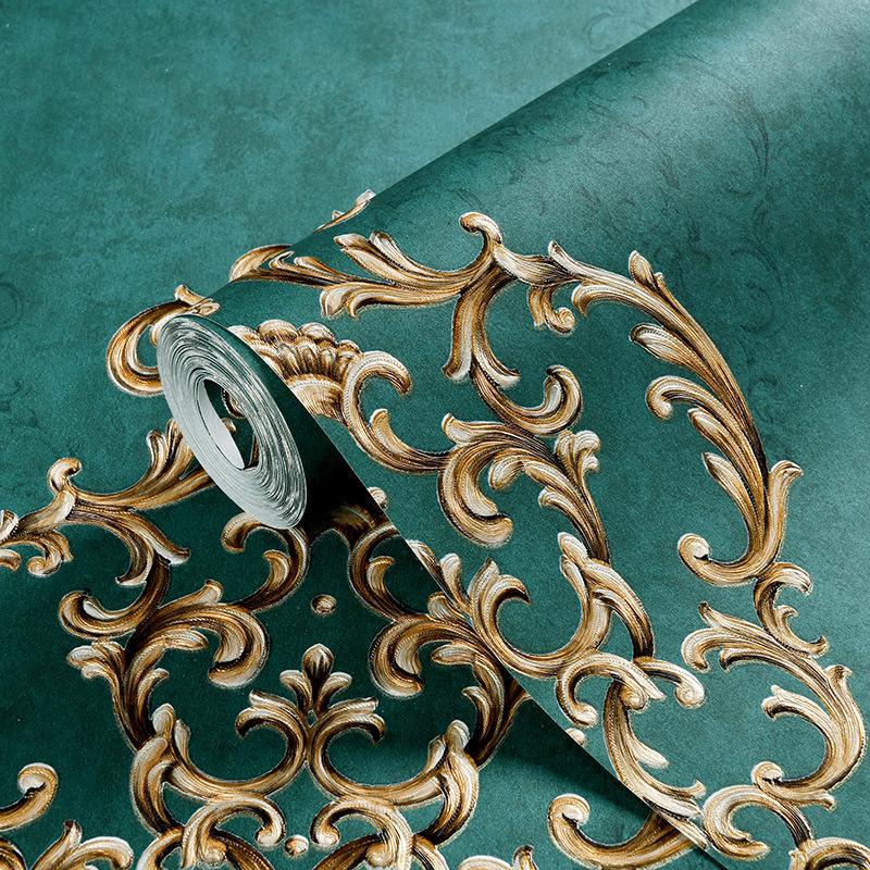 3D самоклеящиеся обои Ретро Дамаск утолщенные самоклеящиеся 3d стерео обои настенные съемные обои с цветочным принтом спальня