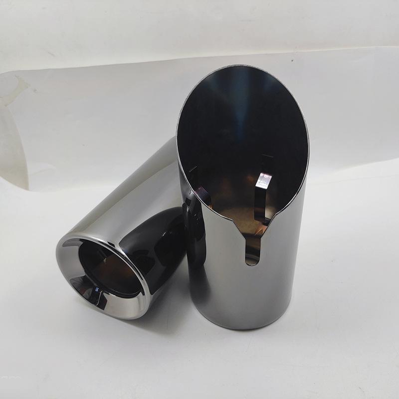 Черная нержавеющая сталь Декоративная насадка выхлопной трубы BMW 3 серии