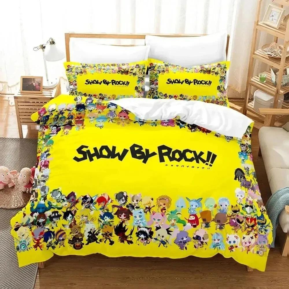Anime Show By Rock Bedding Set Duvet Cover Bed Set Quilt Cover Pillowcase Comforter King Queen Size Boys Adult Bedding Set