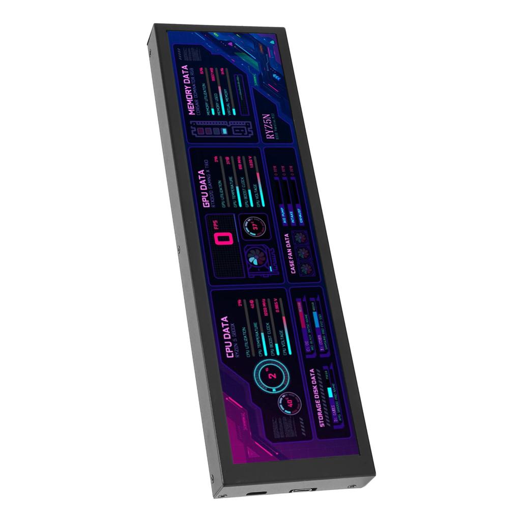 8,8-дюймовый монитор температуры компьютера IPS 1920x480 60 Гц для AIDA64 Интерфейс USB C Монитор температуры данных ЦП, ГП, SSD для