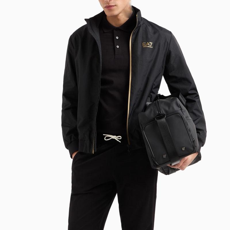 Emporio Armani Мужская куртка EA7 с буквенным принтом, воротником-стойкой и длинными рукавами 7M000424-AF13569-MC004