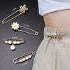 3 Pcs Women'S Clothing Brooch Set Pearl Brooches For Women Lapel Pin Tightening Waist Pin Diy Accessories