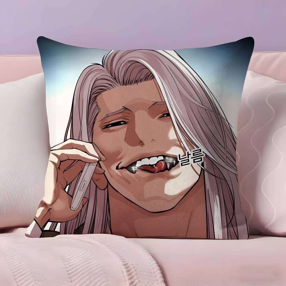 Korea Anime L-Lookism Pillow Case Ultra Soft Skin Friendly Fabric Cloud Like Comfort & Concealed Zipper