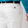 FootJoy Men's Windproof Knit Laminated Fabric-Mix Padded Bottoms, White/Gray, Size M (FJ-F24-P05, 32254-M)