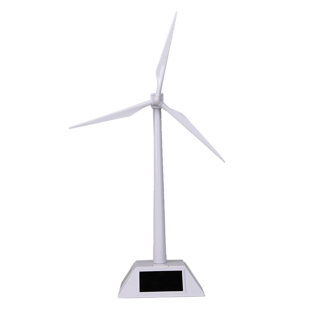 Solar Powered Windmill Model DIY Windmill Toy Decorative Desktop Windmill Decoration Science Teaching Tool for Home Decor