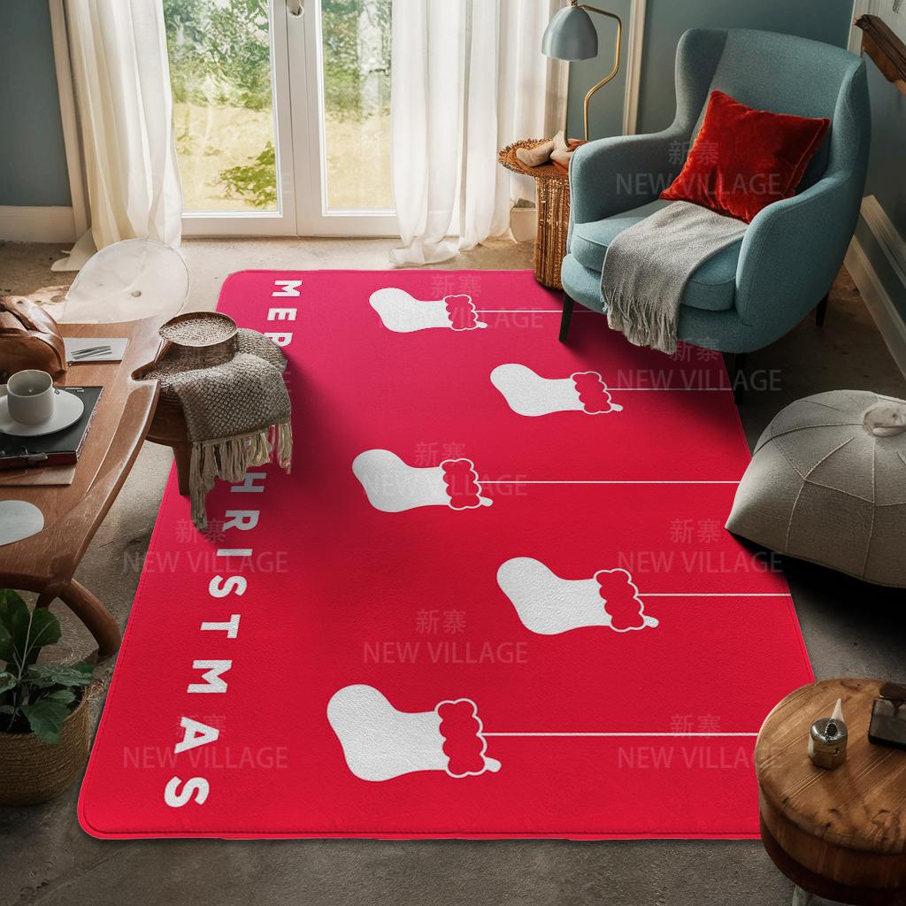Ковер у входа в дом Домашний коврик у двери Гостиная Ванная Комната Ноги ванная комната Нескользящие коврики с водопоглощением для ванной Счастливого Рождества зима