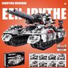 Large Tank Block 8IN1 WW2 Military Equipment Vehicles T8 Tank Kit Army War Weapon Model Armored Car Building Block Kids Toys Boy Gifts