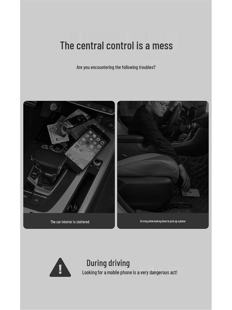 Car Seat Gap Organizer - Waterproof Interior Storage Box for Phone and Accessories