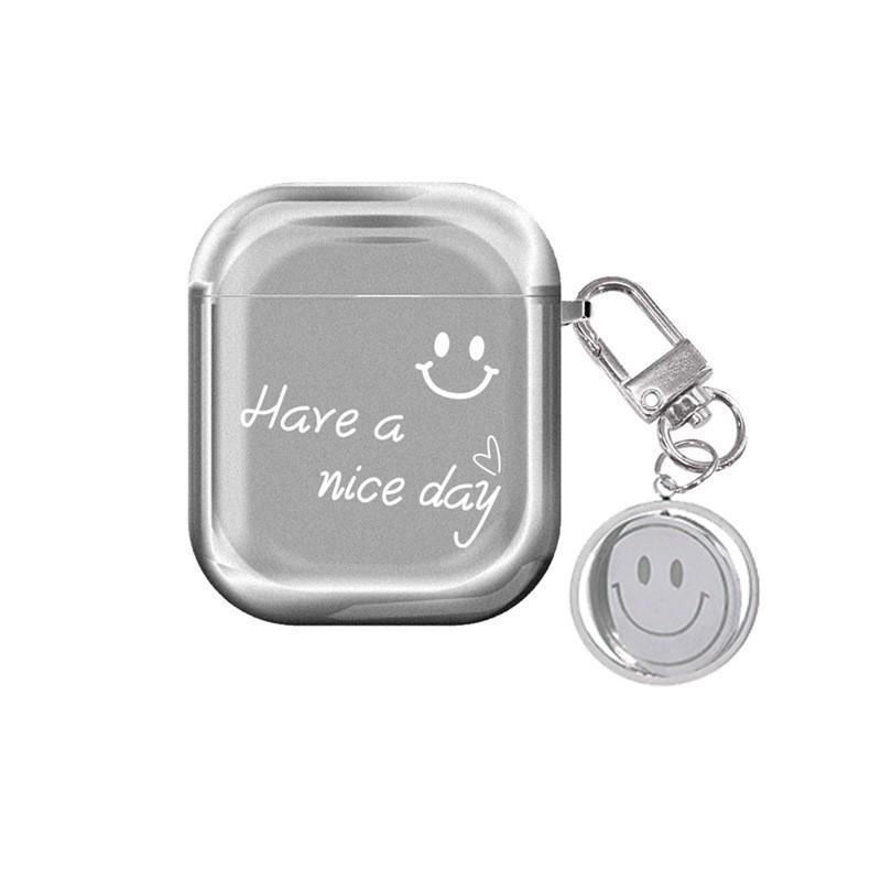 Electroplating English smiley face for AirPods Pro protective case cute apple 1/1 generation earphone matte soft case female