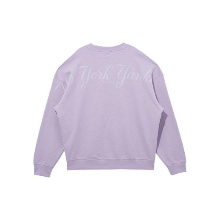 New Era Свитшот унисекс с круглым вырезом и длинным рукавом, однотонный, SS22, фиолетовый, 13095683