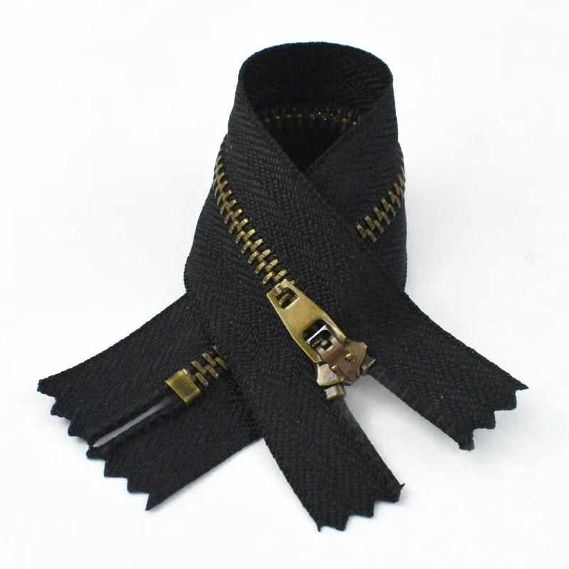 5-20 шт. №4 10/13/15/18 см Металлическая молния с закрытым концом Автоматическая блокировка Декоративные молнии для сумок Брюк Кармана Ремонтные наборы молний Швейные аксессуары