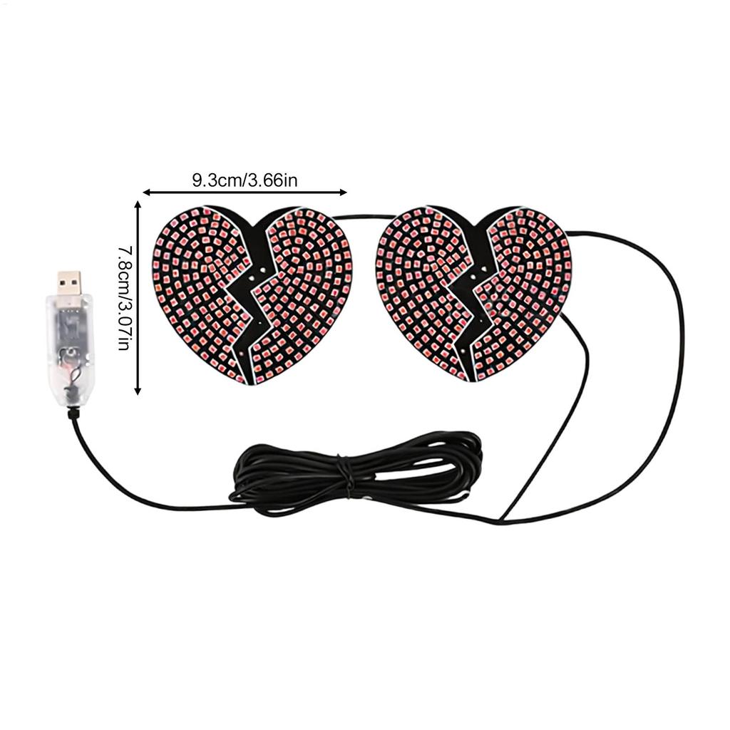 Автомобильный свет на окно в форме сердца любви, декор для автомобиля, атмосферная подсветка салона автомобиля для внедорожника, дома на колесах, седана, грузовика, минивэна, фургона