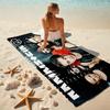 Till Lindemann, lead singer of the German heavy metal rock band Rammstein, outdoor camping vacation swimming beach scarf decorative blanket F8